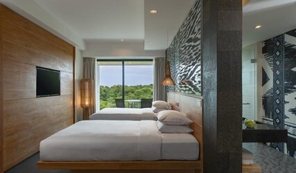 Deluxe Family Room with Garden View and Balcony